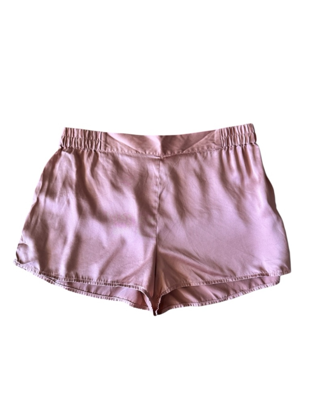 Ginia Silk Sleep Shorts Pink Elastic Waist
Lounge US Small